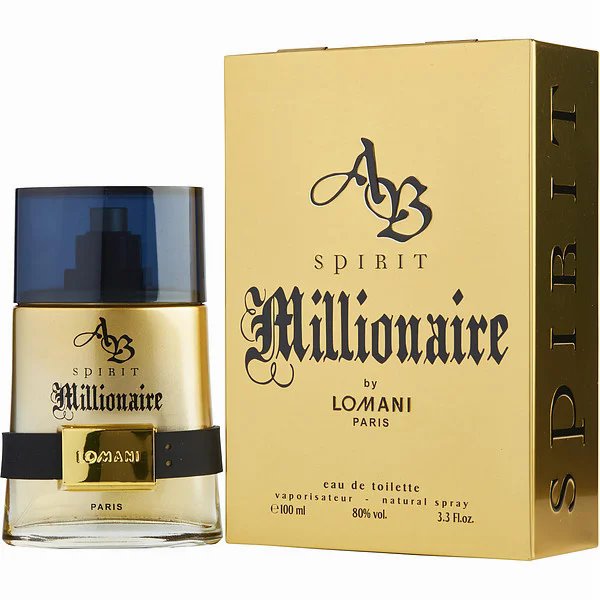 Spirit Millionaire Cologne by Lomani Paris 3.3 oz Eau De Parfum Spray