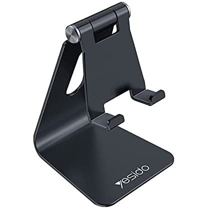 Premium Quality Foldable Universal Desktop Holder Stand Aluminum Alloy Anti-Skid Mini Desktop Mount for Mobile Phones and 8" Tablet yesido c 96
