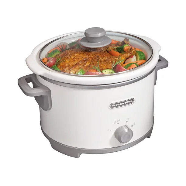 Proctor Silex 4 Quart Slow Cooker, 3 Settings & Removable Stoneware - 33042