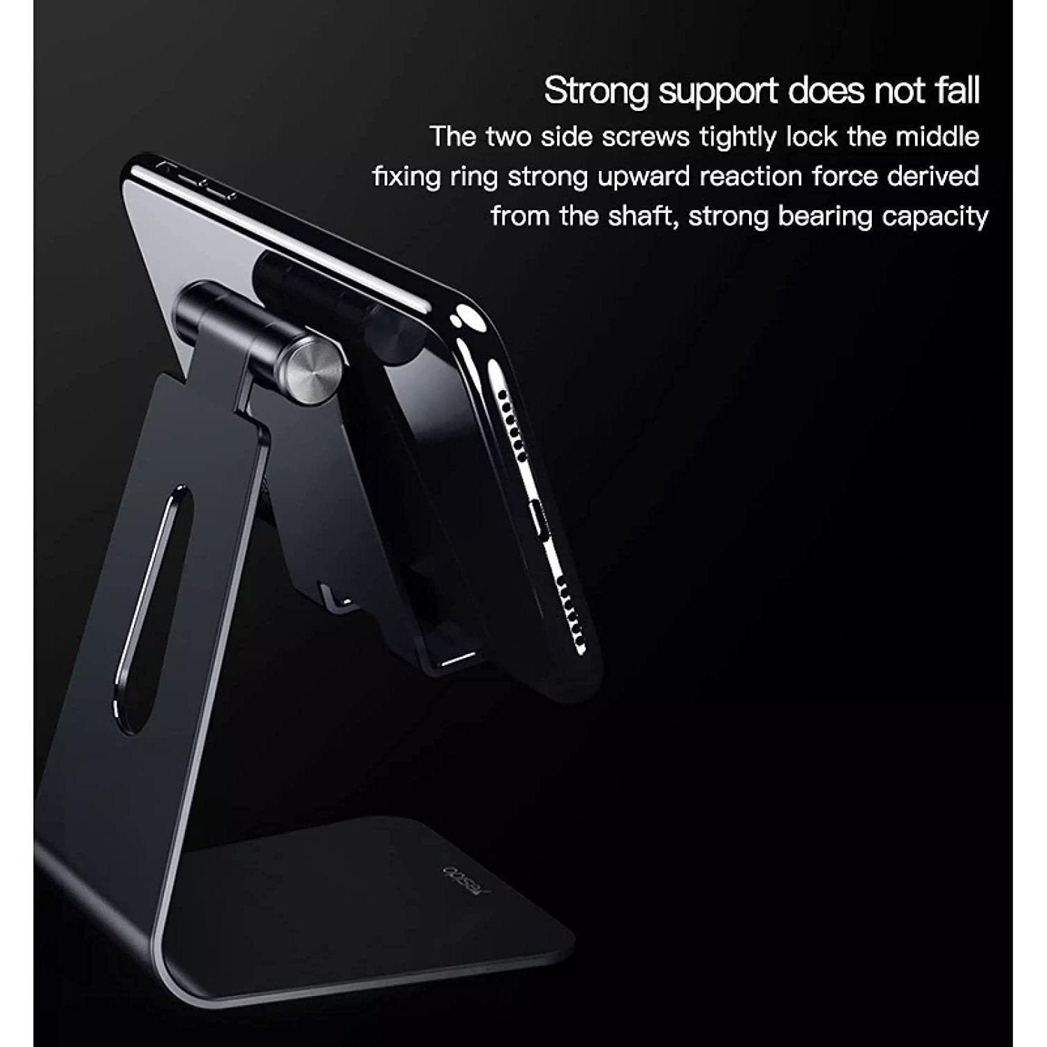 71EHLrFDuhS._AC_SL1500 Premium Quality Foldable Universal Desktop Holder Stand Aluminum Alloy Anti-Skid Mini Desktop Mount for Mobile Phones and 8" Tablet yesido c 96