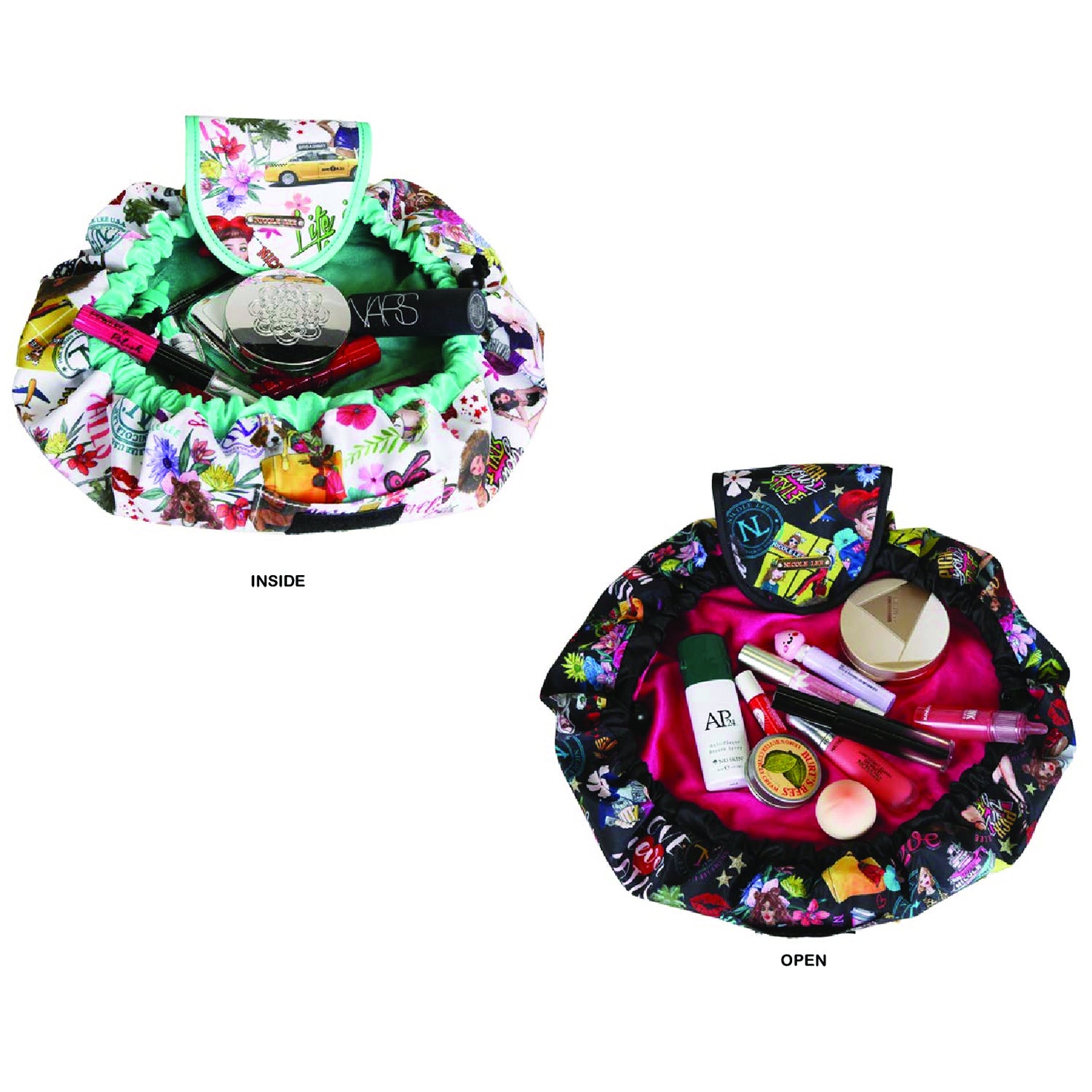 COS7113-DT Nicole Lee makeup cosmetic drawstring bag Polyester cos7113