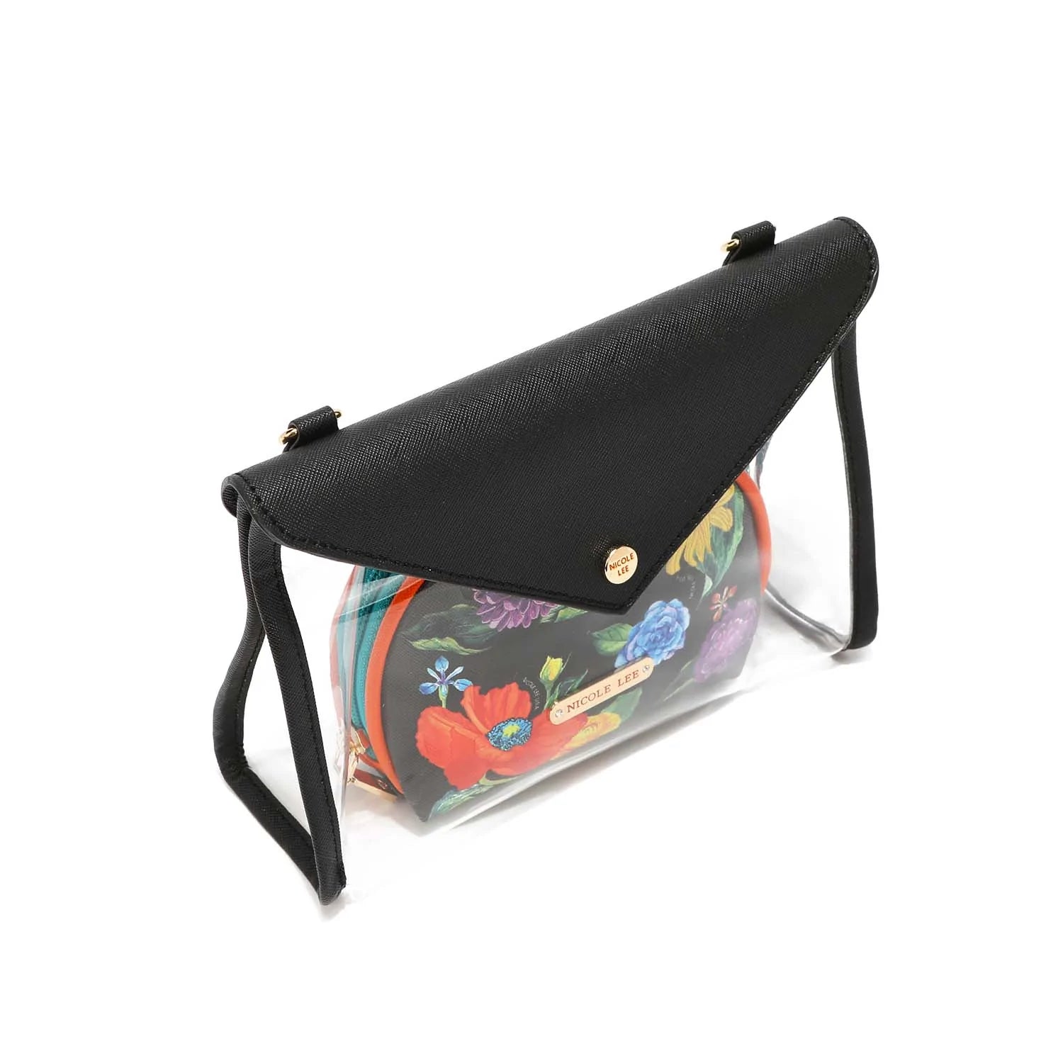COS7312-BEMYVALENTINE-TOP_1500x_15286b87-b6d3-41a1-af16-888a5234e46d Nicole Lee 2 Piece Clear Cosmetic Pouch and Crossbody - COS7312
