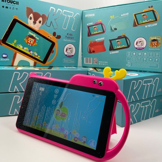 Kt1pink-550x550-1 Tablet For Kids Education Learning 7", Android 4G Tablet Quadcore 2Gb Ram 16Gb Storage Atouch Kt1