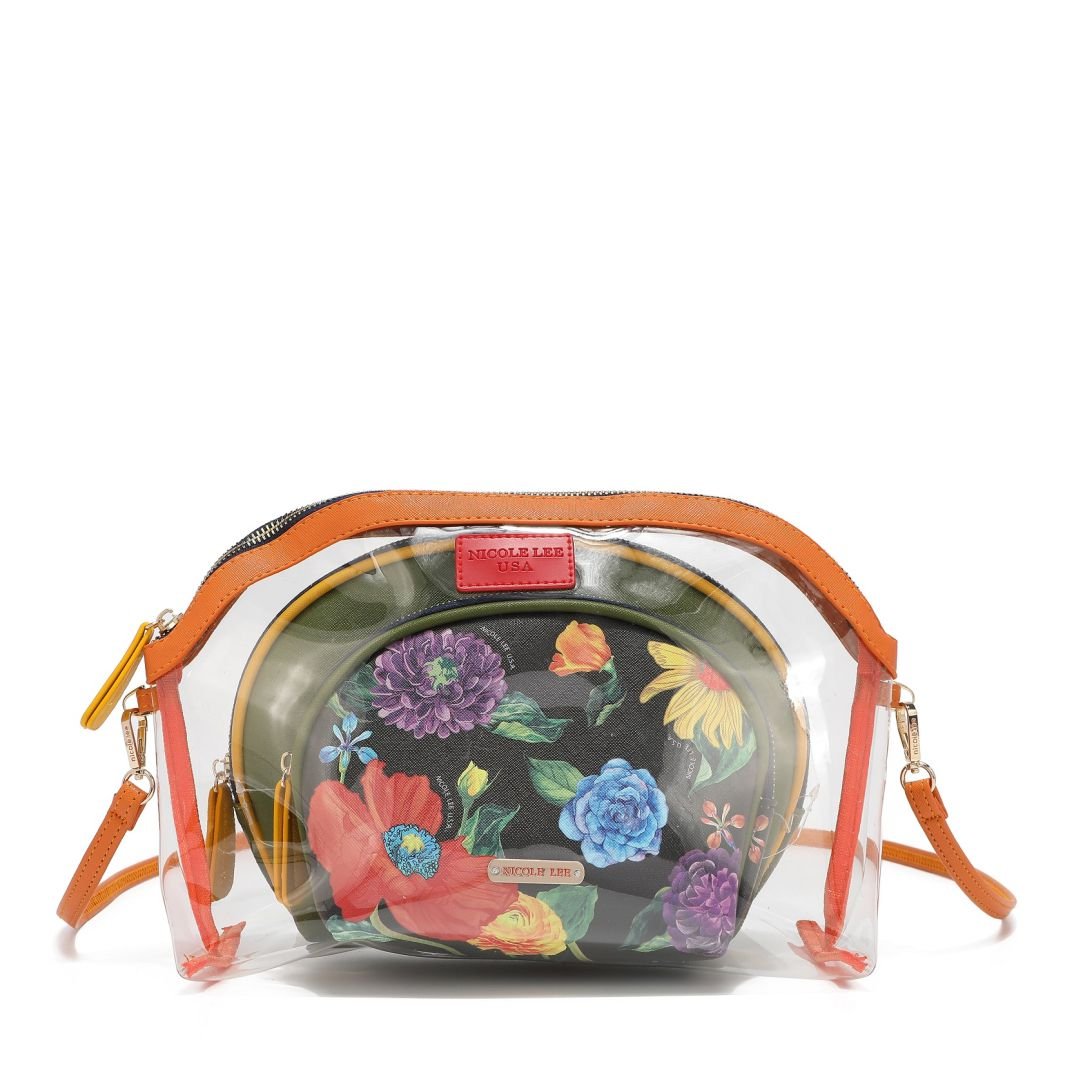 Nicole Lee See Thru 3-in-1 Pouch Crossbody Bag in Different Styles - PRT7409