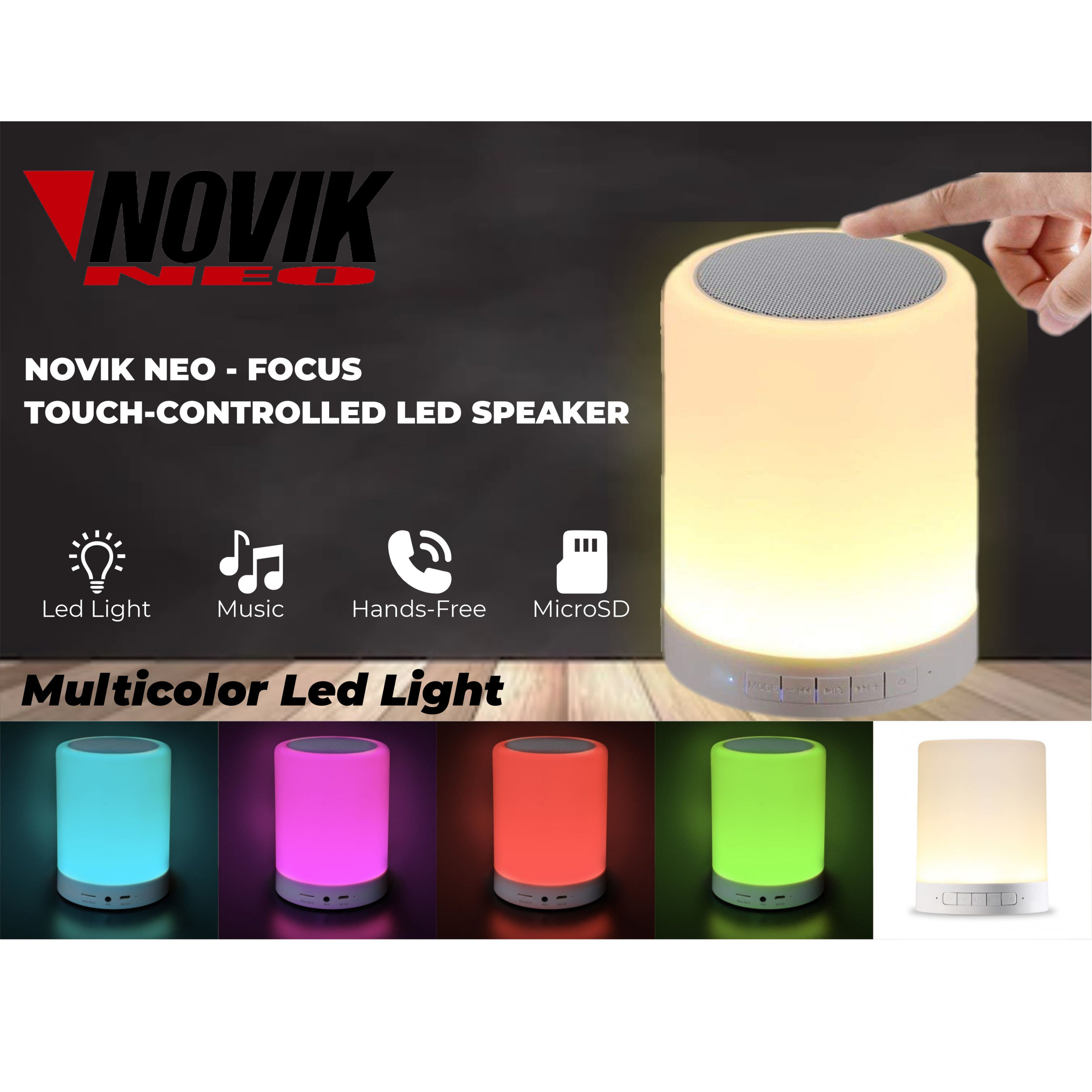RectanguloPowerClip_1_0aec1fb7-4ba3-405c-b4d4-cb37107c1185 Novik Neo Focus Portable Speaker with Multicolor LED Lamp Lights Including Bluetooth, Aux, USB & MicroSD – Novik Neo Focus