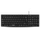 Wired spanish Keyboard Plug and Play, Full-Size, Spill-Resistant, Curved Space Bar, Compatible with PC, Laptop Black Imexx ime-20320sp