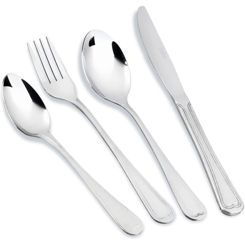 Magefesa Cordoba 24 piece silverware flatware cutlery Set, made in 18/10 stainless steel, for 6 people