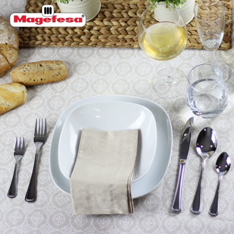 magefesa-cordoba-24-piece-silverware-flatware-cutlery-set-made-in-1810-stainless-steel-501 Magefesa Cordoba 24 piece silverware flatware cutlery Set, made in 18/10 stainless steel, for 6 people