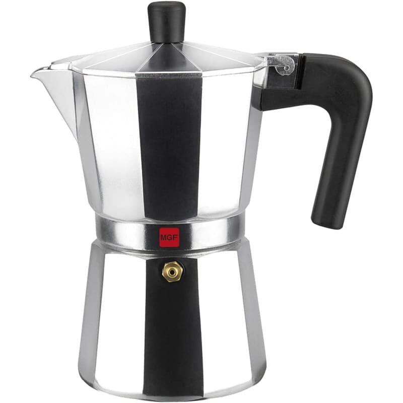 MAGEFESA KENIA Espresso Coffee Maker, made in extra thick aluminum, - 01PACFKEN