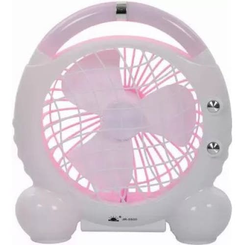 Mini portable Rechargeable fan with light Indoors or Outdoors - jr5500