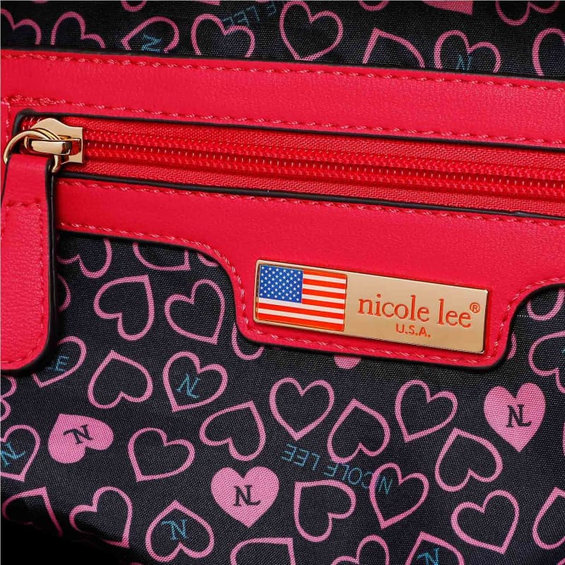 nicole-lee-daisy-takes-love-boston-bag-made-in-vegan-leather-dtl16010-114 Nicole Lee Daisy Takes Love Boston Bag Made in vegan Leather - DTL16010