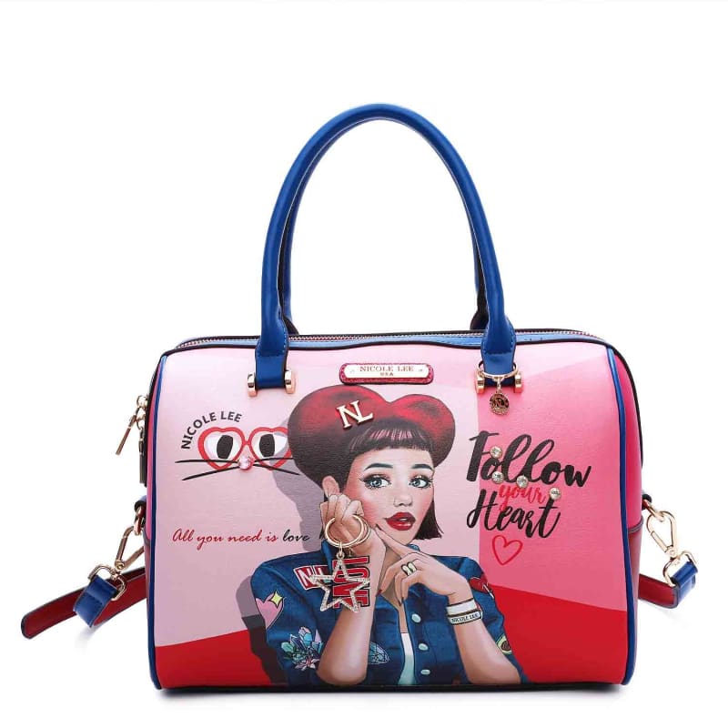nicole-lee-daisy-takes-love-boston-bag-made-in-vegan-leather-dtl16010-320 Nicole Lee Daisy Takes Love Boston Bag Made in vegan Leather - DTL16010