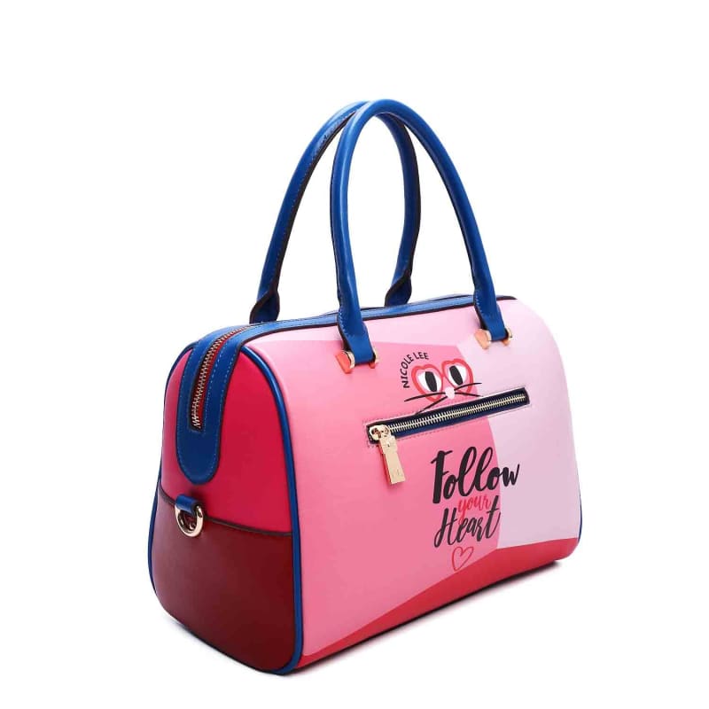 nicole-lee-daisy-takes-love-boston-bag-made-in-vegan-leather-dtl16010-607 Nicole Lee Daisy Takes Love Boston Bag Made in vegan Leather - DTL16010
