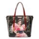 Nicole Lee Large Top zip Shopper bag Made in vegan Leather cp16019