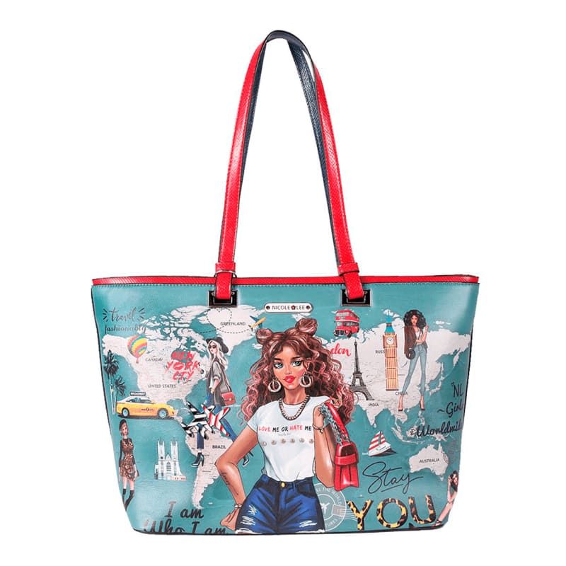 nicole-lee-shopper-bag-vegan-leather-girls-nlg15408-502 Nicole Lee Shopper Bag Vegan Leather Nicole Girls NLG15408