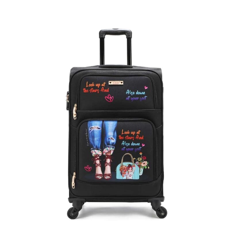 Nikky by Nicole Lee Carry On Spinner Suitcase Luggage Telescoping Pull Handle. nklg1420 - Lovely feet