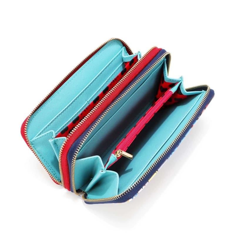 nikky-by-nicole-lee-double-zipper-eco-leather-wallet-with-rfid-nk20376-403 Nikky by Nicole Lee Double Zipper ECo-Leather Wallet with RFID - NK20376