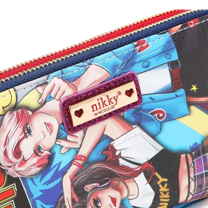 nikky-by-nicole-lee-double-zipper-eco-leather-wallet-with-rfid-nk20376-868 Nikky by Nicole Lee Double Zipper ECo-Leather Wallet with RFID - NK20376