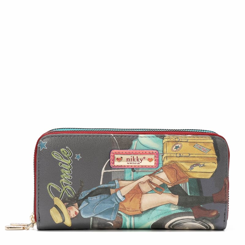 nikky-by-nicole-lee-double-zipper-eco-leather-wallet-with-rfid-nk20376-aventureras-348 Nikky by Nicole Lee Double Zipper ECo-Leather Wallet with RFID - NK20376 - Aventureras