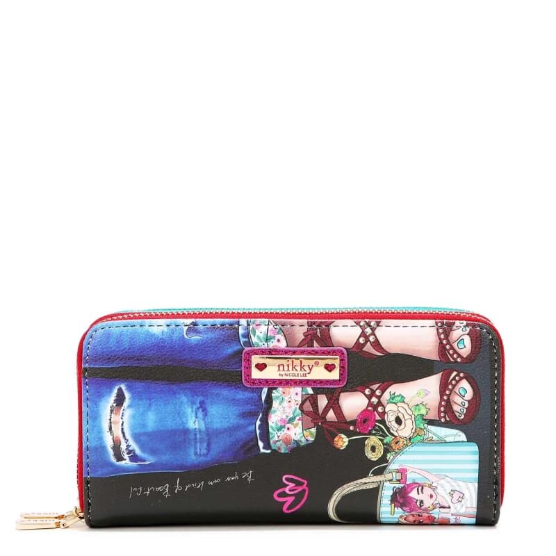 Nikky by Nicole Lee Double Zipper ECo-Leather Wallet with RFID - NK20376 - Lovely Feet