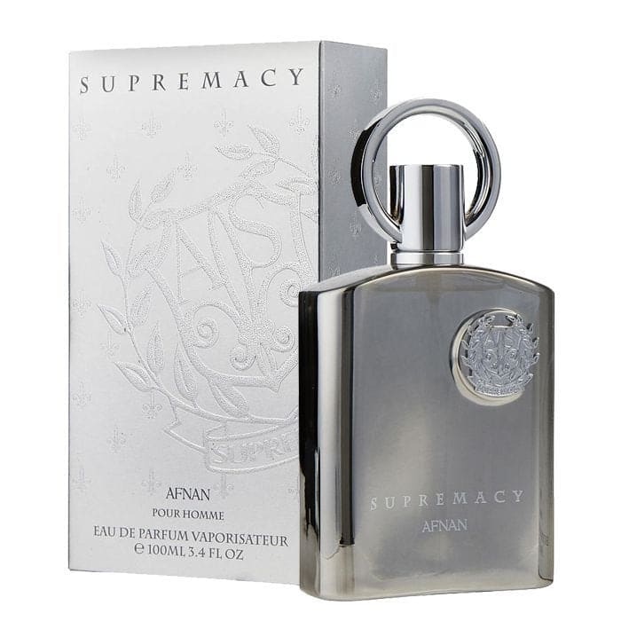 Supremacy Silver by Afnan, 3.4 oz EDP Spray for Men Eau De Parfum